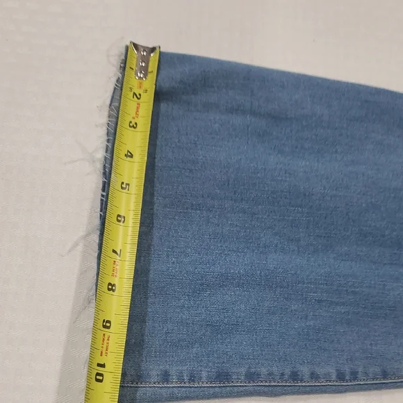 Hollester Denim Patchwork Retro Hippie Flare Jeans Sz 27 - Picture 10 of 14